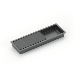 MODO 6-1/4 x 2 Inch Recessed Cabinet Pull, Gun Metal