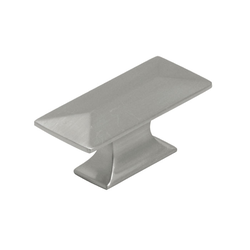 Bungalow 2-5/16 Inch Length Satin Nickel Cabinet Knob