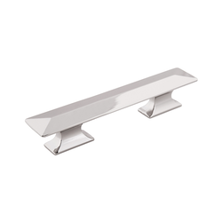 Bungalow Dual Mount Pull 3 inch and 96MM Center to Center Polished Nickel