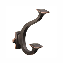 Bungalow Double Coat Hook Oil Rubbed Bronze Highlighted