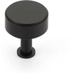 Pub House 1-1/4 Inch Diameter Cabinet Knob, Matte Black