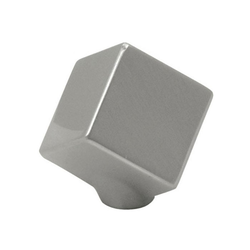 Euro-Contemporary 1-1/2 Inch Diameter Satin Nickel Cabinet Knob