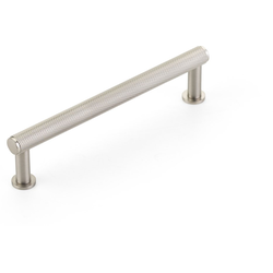 Pub House 5 Inch Center to Center Knurled Cabinet Pull, Brushed Nickel