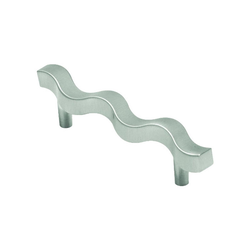 Euro-Contemporary 3-3/4 Inch Center to Center Satin Nickel Cabinet Pull