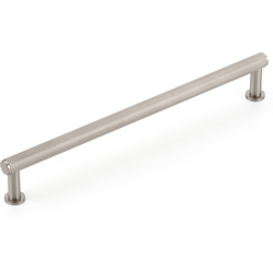 Pub House 8 Inch Center to Center Knurled Cabinet Pull, Brushed Nickel