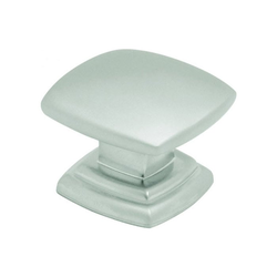 Euro-Contemporary 1-1/2 Inch Diameter Pearl Nickel Cabinet Knob