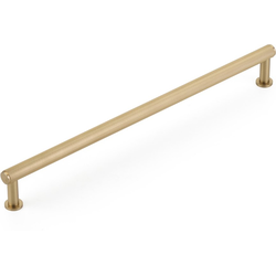 Pub House 10 Inch Center to Center Knurled Cabinet Pull, Signature Satin Brass