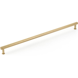 Pub House 24 Inch Center to Center Knurled Appliance Pull, Signature Satin Brass