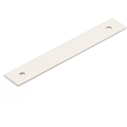 Pub House 4 Inch Center to Center Backplate for Cabinet Pull, Polished Nickel