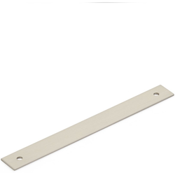 Pub House 6 Inch Center to Center Backplate for Cabinet Pull, Brushed Nickel