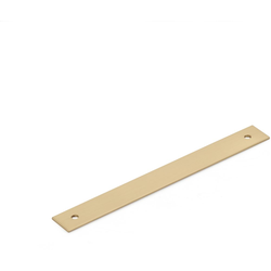 Pub House 6 Inch Center to Center Backplate for Cabinet Pull, Signature Satin Brass