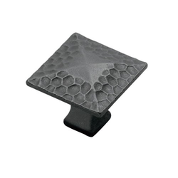 Craftsman 1-1/4 Inch Diameter Black Iron Cabinet Knob