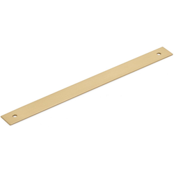 Pub House 8 Inch Center to Center Backplate for Cabinet Pull, Signature Satin Brass