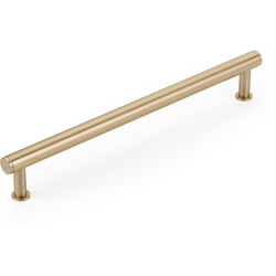 Pub House 12 Inch Center to Center Appliance Pull, Signature Satin Brass