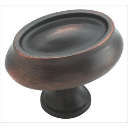 Manor 1-1/2 Inch Diameter Oil Rubbed Bronze Cabinet Knob