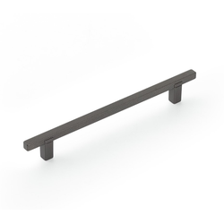 Quadrato 6-5/16 Inch (160 mm) Center to Center Cabinet Pull, Gun Metal