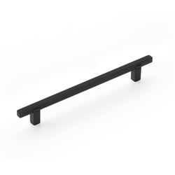 Quadrato 6-5/16 Inch (160 mm) Center to Center Cabinet Pull, Matte Black