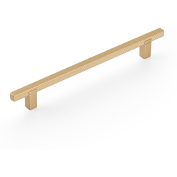 Quadrato 6-5/16 Inch (160 mm) Center to Center Cabinet Pull, Signature Satin Brass