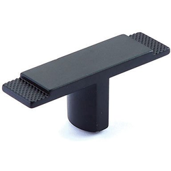 Quadrato 2-3/8 Inch Diameter Wide Cabinet T-Knob, Matte Black