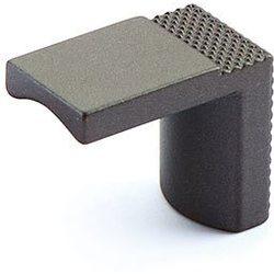 Quadrato 1-1/8 Inch Diameter Cabinet Finger Pull, Gun Metal