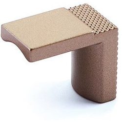 Quadrato 1-1/8 Inch Diameter Cabinet Finger Pull, Satin Bronze