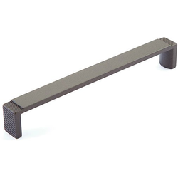 Quadrato 6-5/16 Inch (160 mm) Center to Center Wide Cabinet Pull, Gun Metal
