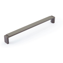 Quadrato 7-9/16 Inch (192 mm) Center to Center Wide Cabinet Pull, Gun Metal