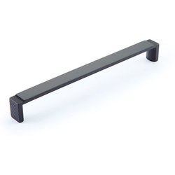 Quadrato 7-9/16 Inch (192 mm) Center to Center Wide Cabinet Pull, Matte Black