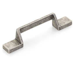 San Marco 3-3/4 Inch (96 mm) Center to Center Cabinet Pull, Vintage Steel