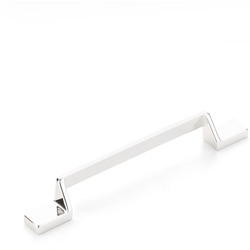 San Marco 6-5/16 Inch (160 mm) Center to Center Cabinet Pull, Polished Nickel