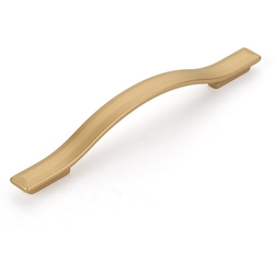 Skyevale 5 Inch (128 mm)/ 6-5/16 Inch (160 mm) Center to Center Cabinet Pull, Signature Satin Brass