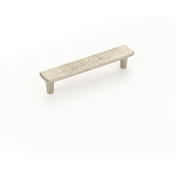 Stradella 5 Inch Center to Center Cabinet Pull, Polished White Bronze
