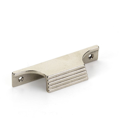 Stradella 4 Inch Center to Center Cabinet Pull, Polished White Bronze