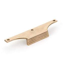 Stradella 3-1/2 Inch Center to Center Cabinet Edge Pull, Natural Bronze