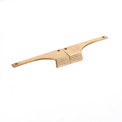 Stradella 5 Inch Center to Center Cabinet Edge Pull, Pair, Natural Bronze