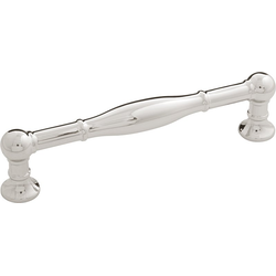 5-1/16 Inch (128mm) Center to Center Fuller Cabinet Pull, Polished Nickel