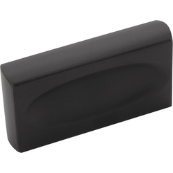1 Inch Center to Center Ingot Rectangular Cabinet Pull, Matte Black (25 Pack)