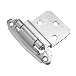 3/8 inch Inset Surface Mt. Hinge Pair Chromalux Self Close