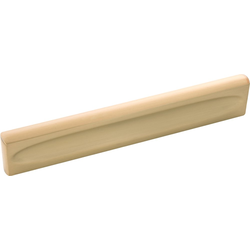 5-1/16 Inch (128mm) Center to Center Ingot Rectangular Cabinet Pull, Brushed Golden Brass (10 Pack)
