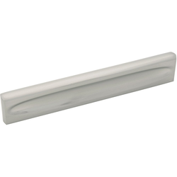 5-1/16 Inch (128mm) Center to Center Ingot Rectangular Cabinet Pull, Satin Nickel (10 Pack)