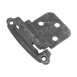 26% OFF 3/8 inch Inset Surface Mt. Hinge Pair Vibra Pewter Self Close