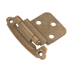 3/8 inch Inset Surface Hinge Pair Windover Antique Self Close
