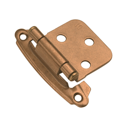Variable Overlay Hinge Pair Satin Bronze Self Close