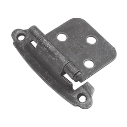 Variable Overlay Hinge Pair Vibra Pewter Self Close
