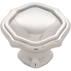 1-1/2 Inch Diameter Trellis Cabinet Knob, Polished Nickel (10 Pack)