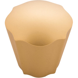 1-3/16 Inch Diameter Trellis Cabinet Knob, Brushed Golden Brass