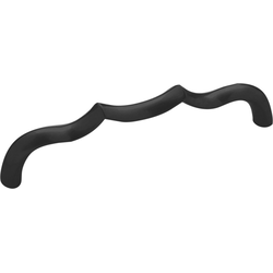5-1/16 Inch (128mm) Center to Center Trellis Cabinet Pull, Matte Black