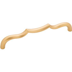 6-5/16 Inch (160mm) Center to Center Trellis Cabinet Pull, Brushed Golden Brass