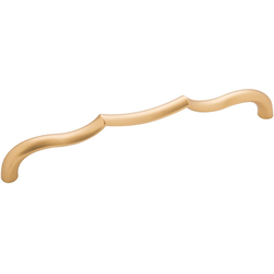 7-9/16 Inch (192mm) Center to Center Trellis Cabinet Pull, Brushed Golden Brass