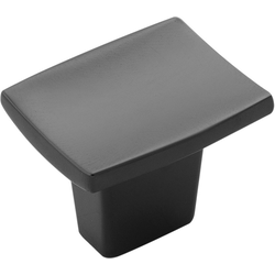 1-1/4 Inch Length Channel Rectangular Cabinet Knob, Black Nickel (10 Pack)